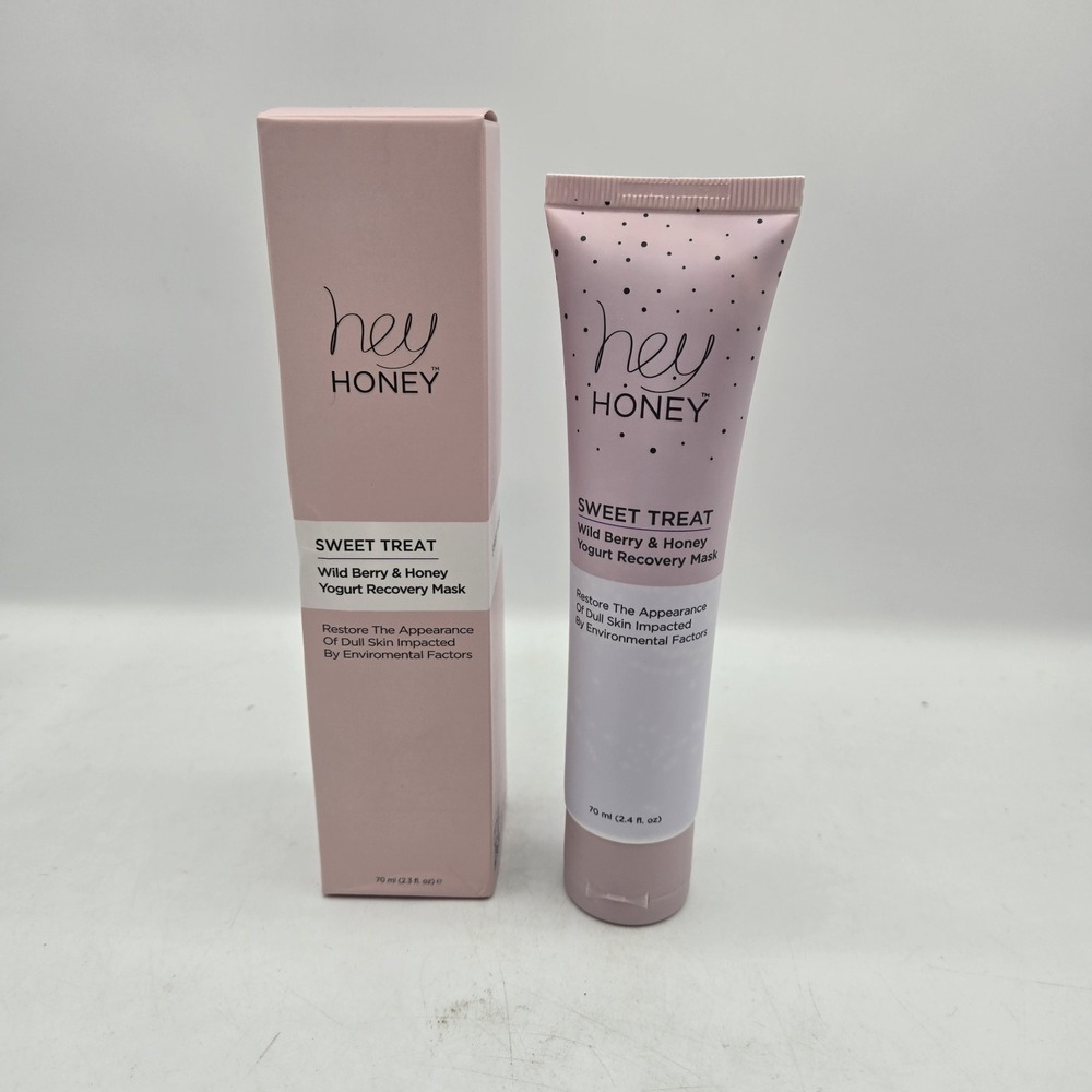 Hey Honey Sweet Treat Wild Berry + Honey Yogurt Recovery Mask 70/2.3oz NEW